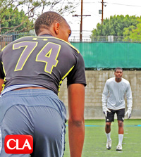 salesian d1 workout session, jamardre cobb, marquis ware, shay fields